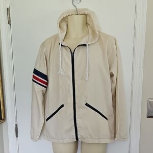 Vintage Sears Active Wear Lightweight Hooded Jacket Size M